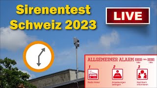 🚨🔊 LIVE Sirenentest Schweiz 2023  Allgemeiner Alarm [upl. by Annatnas]