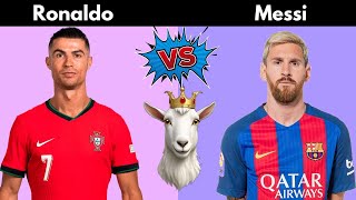 Who is the King of football  Messi Vs Rolando ⚽ [upl. by Yclehc953]