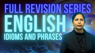 English Revision Series  IDIOMS AND PHRASES  RMS RIMC Sainik School JNV UP Sainik School Exam [upl. by Nirro]