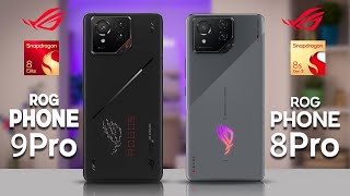 ROG Phone 9 Pro vs ROG Phone 8 Pro  Gaming Phone with Snapdragon 8 Elite [upl. by Ahsinrev]