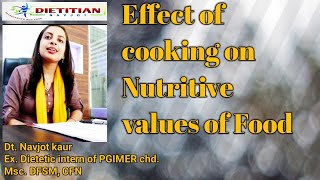 Effect of cooking on nutritive value of food [upl. by Katz]