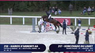 KORCOVADO DU LOUET  Champion de France des 3ans CCE 2023  Saut monté [upl. by Dnaleel]