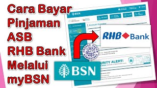 Cara Bayar Pinjaman ASB RHB Bank atau Bank Lain melalui myBSN [upl. by Rhett]