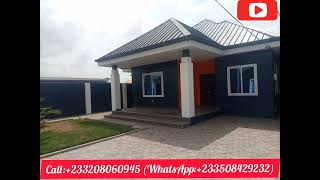 THREE BEDROOM ON A HALF PLOT OF LAND FOR SALE AT TEMA COMMUNITY 25 [upl. by Ytsanyd]