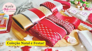 MATERIAIS PARA LAÇOS E TIARAS 🎀 Coleção de Natal e festas🎄 Onde Comprar By Rafa Lacinhos [upl. by Freytag654]