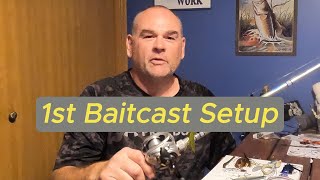 1st Baitcaster Rod Setup  Bass Fishing Tips [upl. by Sindee357]