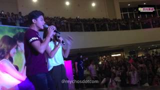 MyCHOS presents KathNiel at Shes Dating The Gangster mall show [upl. by Ecnerret]