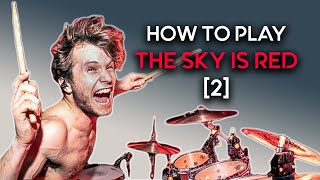 How to play The Sky is Red by Leprous 2 Baard Kolstad  Drum Tutorial [upl. by Teerprah]