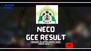 NECOGCE RESULT IS OUT Neco officially release 2024 GCE result Check your result using your phone [upl. by Ociredef7]