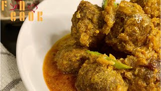 Beef Balls Curry  Mince Beef Recipe  FYNCOOK [upl. by Nosreme]