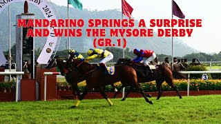 MANDARINO wins The Cubic Mysore Derby Gr1 [upl. by Immat357]