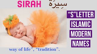 “S”letter Islamic baby girls stylish modern names muslim baby arabic names 2020 [upl. by Brucie811]