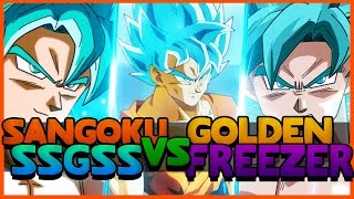 DRAGONBALL XENOVERSE  SANGOKU SSGSS VS GOLDEN FREEZER [upl. by Malamut]