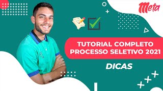 Como fazer a inscrição  Processo Seletivo 2021  Passo a Passo Completo [upl. by Doherty]