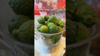 Delicious than you think Kaffir Lime Juice Soda Asian Street Drink shorts streetfood foodie [upl. by Adnaw]