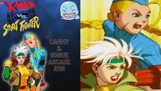 XMen vs Street Fighter  CammyampRogue Arcade Run [upl. by Joshua]