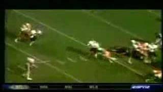 Georgias Herschel Walker runs over Tennessees Bill Bates [upl. by Ikkaj]