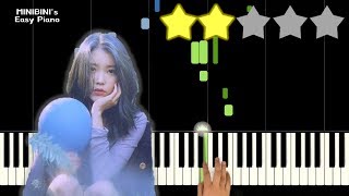 IU 아이유  Love Poem 러브 포엠 《Piano Tutorial》 ★★☆☆☆ Sheet [upl. by Dobbins]