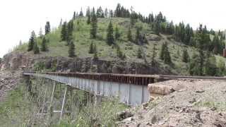 K36 487 Eastbound over Cascade Trestle on the CampTSR [upl. by Atok]