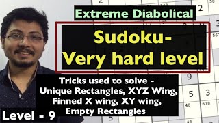 Sudoku very hard level Very hard sudoku tricks and techniques Very hard sudoku tips puzzle [upl. by Boyes]