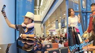 Rishi Bidipta Senjuti Faiz  indian idol 13 Star 🇦🇲 Mauritius Airport live concert  live song [upl. by Ellehs768]