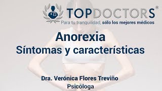 Anorexia  Síntomas y características de la anorexia [upl. by Haran]