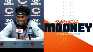 Darnell Mooney talks about his improved route running  Chicago Bears [upl. by Duyne580]