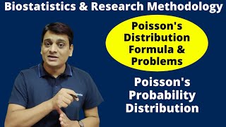 Part 4 Poisson’s Distribution  Formula amp Numerical Problems Biostatistics amp Research Methodology [upl. by Shien]