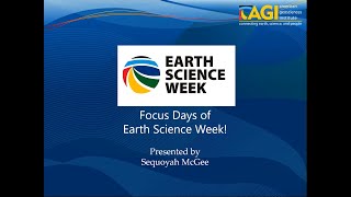 Focus Days of Earth Science Week [upl. by Ahseinat]