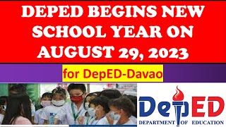 DEPED BEGINS NEW SCHOOL YEAR ON AUGUST 29 2023 DepEdDavaowildtvoreg [upl. by Acillegna]