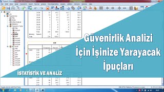 Spss Programı ile Güvenilirlik Analizi Cronbach’s Alpha Uygulaması ve Pratik Bilgiler [upl. by Eniawed]