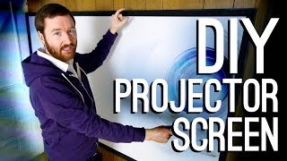 How to Build a DIY Projector Screen [upl. by Eppilihp]