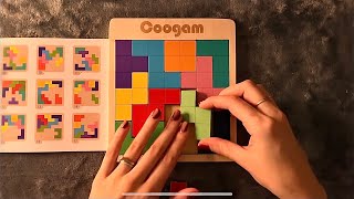 ASMR  Wooden Puzzle 1  Clicky Whispers [upl. by Aneloc]