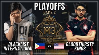 BLACKLIST INTERNATIONAL VS BTK  PLAYOFFS  GAME 2  M3 WORLD CHAMPIONSHIP [upl. by Yud]