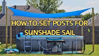 Affordable SunShade Sail setup  Stay cool and protected from the summer sun ☀️ [upl. by Pampuch]