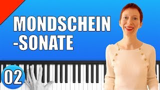 Mondscheinsonate  L van Beethoven  Piano Tutorial 2 [upl. by Evania]