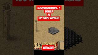 5 Crossbowmans  5 Shields VS 100 Horse Archers Who Will Win‼️ Stronghold Crusader Trick stronghold [upl. by Noble721]