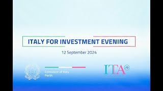 Italy for Investment Night Keynote Address by Sergio Federico Nicolaci Italian Consul to WA [upl. by Ardnaxela]