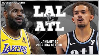 Los Angeles Lakers vs Atlanta Hawks Full Game Highlights  Jan 30  2024 NBA Season [upl. by Euell]