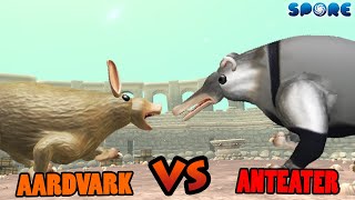 Aardvark vs Anteater  Beast Arena S3E13  SPORE [upl. by Ramak]