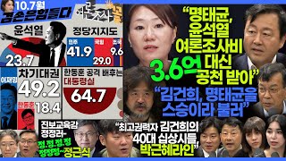 김어준의 겸손은힘들다 뉴스공장 2024년 10월 7일 월요일 김용남 김종대 김태현 정근식 박시영 이택수 박효석 동네사람들 [upl. by Akilat]