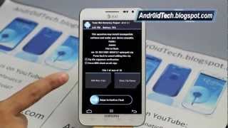 How To flash Team Win Recovery on Samsung Galaxy Note [upl. by Kcireddor]