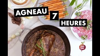 GIGOT DAGNEAU SEPT HEURES 🐑Agneau Paques à la cuillère Petite bette [upl. by Eymaj]