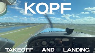 Cessna 172 Takeoff  Landing In Miami  Pilot POV [upl. by Llednahc]