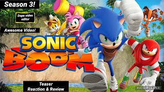 Sonic Boom Season 3  New Teaser Reaction amp Review [upl. by Mahmoud]