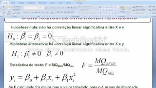 Regressão quadrática com o EXCEL [upl. by Ibor]