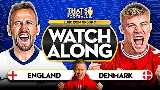 ENGLAND vs DENMARK LIVE EURO 2024 Watchalong Mark GOLDBRIDGE [upl. by Harias]