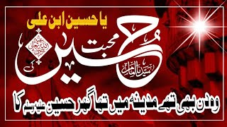 Ya HussainWo Din Bhii They Madina Mein Tha Ghar Hussain KaMujtaba Naqvi Tv [upl. by Durand]