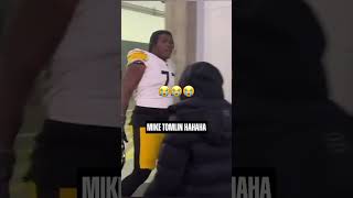 when Mike Tomlin tells you to be quiet 🤫😂 via bepryorX [upl. by Ahsema591]