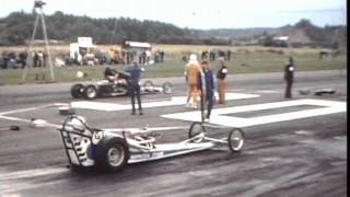 Drag Racing in Hudiksvall Sweden 70s Part 4 [upl. by Anilatac799]